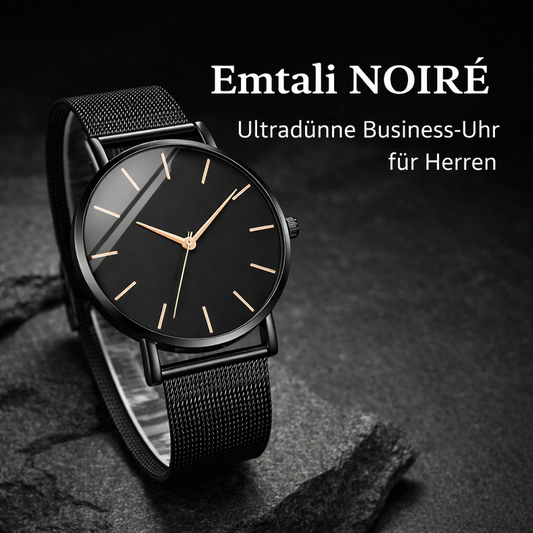 Emtali NOIRÉ – Ultradünne Business-Uhr für Herren