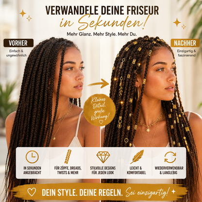 LuxeLoops – Verleihe jeder Frisur einen Hauch von Gold.